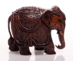 Слон, 5см, сквозная резьба (светлый орех) арт.71-0040