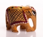 Слон, 4см, роспись (орех) арт.71-0068а