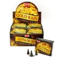 Благовония HEM конусы Gold Rain ЗОЛОТОЙ ДОЖДЬ