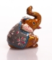 Слон цирковой, 6,5 см (керамика) арт.71-0049