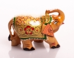 Слон, 5см, роспись (орех) арт.71-0038